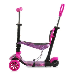 Trotineta Draxter Pink Galaxy cu sezut