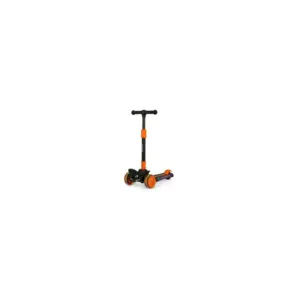 Trotineta Lionelo Timy PortocaliuNegru cu 3 roti LED