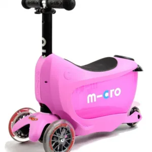 Trotineta Micro Mini2go Deluxe Pink cu 3 roti