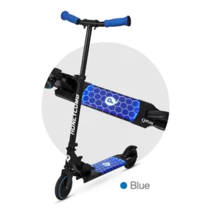 Trotineta QPlay Honeycomb Albastru cu lumini LED