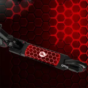 Trotineta Qplay Honeycomb Rosu cu lumini LED