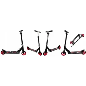 Trotineta R-Sport H7 negru-rosu pliabila