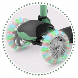 Trotineta Ricokids Loco verde-negru pliabila