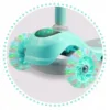 Trotineta Ricokids cu roti LED Piko turcoaz