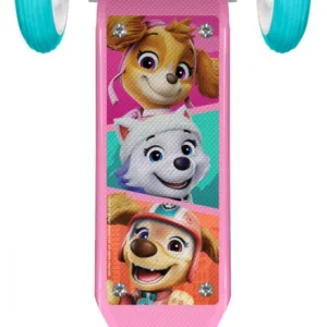 Trotineta Stamp Paw Patrol Pink cu 3 roti
