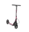 Trotineta aluminiu pliabila cu 2 roti pentru fete peste 8 ani Byox Spooky negru roz cu frana pe ghidon
