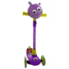 Trotineta cu 3 roti si animalut de plus K3YRIDERS Monster Eyes Purpy