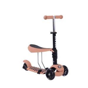 Trotineta cu scaun cu 3 roti unisex peste 1 an Kikka Boo Makani Pastel Bej