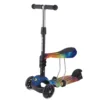 Trotineta cu scaun cu 3 roti unisex peste 1 an Kikka Boo Makani Rainbow