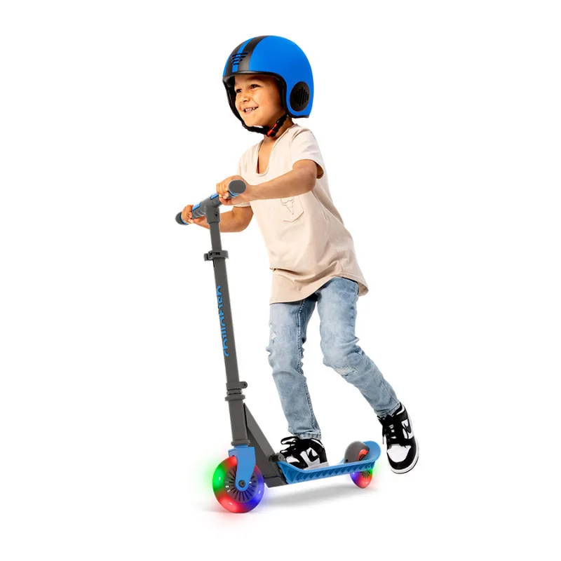 Trotineta pentru copii Chillafish Flexxi Glow Navy pliabila