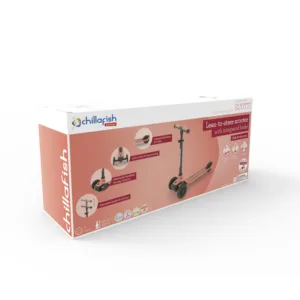 Trotineta pentru copii Chillafish Scotti 2 Flamingo cu ghidon reglabil