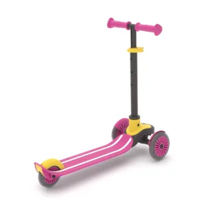 Trotineta pentru copii Chillafish Scotti Pink cu ghidon reglabil
