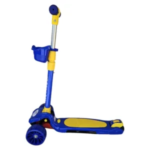 Trotineta pentru copii Novokids Mini Scooter 6160 Albastru cu roti luminoase din silicon