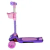 Trotineta pentru copii Novokids Mini Scooter 6160 RozMov cu roti luminoase din silicon