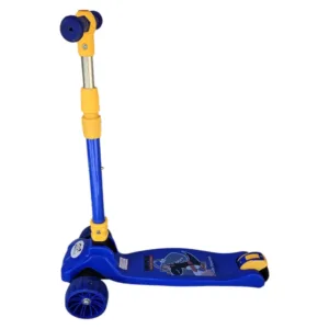 Trotineta pentru copii Novokids Mini Scooter 8020 Albastru cu roti luminoase din silicon