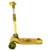 Trotineta pentru copii Novokids Mini Scooter 8150 Galben cu roti luminoase din silicon
