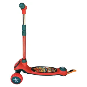 Trotineta pentru copii Novokids Mini Scooter 9080 Rosu cu roti luminoase din silicon