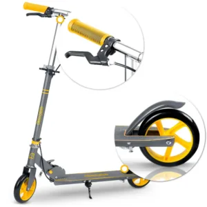Trotineta pentru copii Ricokids Kodi GriGalben pliabila
