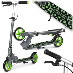 Trotineta pentru copii Ricokids Kodi NegruVerde pliabila