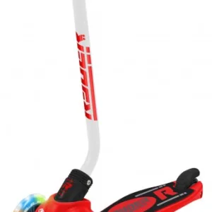 Trotineta pentru copii Saica Ryder Neo Led rosu cu negru