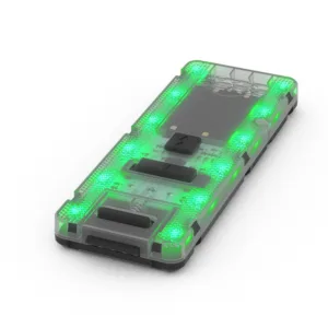 Trotineta pliabila cu lumini LED Berg Nexo rosie
