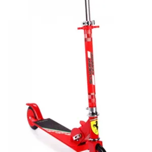 Trotineta pliabila pentru copii Ferrari Rosie cu roti 120 mm