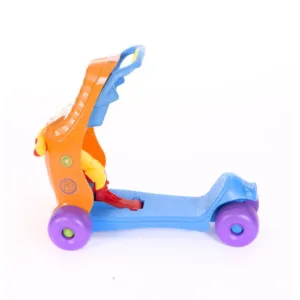 Trotineta si Ride-on pentru copii KikkaBoo Portocaliu si Albastru