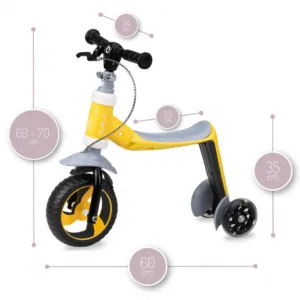 Trotineta transformabila 2 in 1 MoMi Elios Yellow