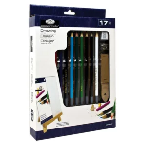 Trusa desen Royal Brush 17 piese cu Sevalet
