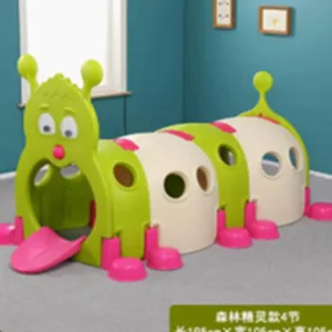 Tunel de joaca pentru copii Nichiduta Garden Omida greenbeige