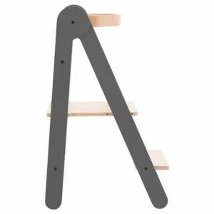 Turn de invatare MamaToyz Learning tower pliabil gri din lemn