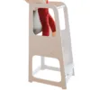 Turn de invatare din lemn pin si MDF Ginger Home design Montessori Tower cu tabla si inaltime reglabila