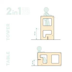 Turn de invatare multifunctional Kule Flip