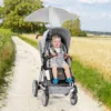 Umbrela de soare pentru carucior Reer ShineSafe Grey Melange