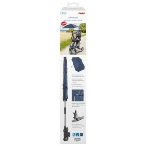 Umbreluta de soare ajustabila cu protectie solara UV 50+ pentru carucior bebelusi albastra Reer ShineSafe Blue 84163