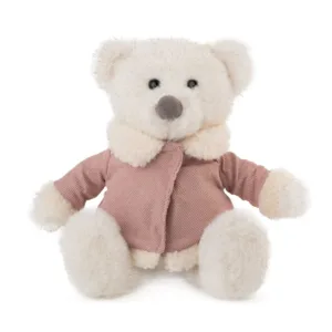 Ursulet de plus cu jacheta roz Amek 22 cm