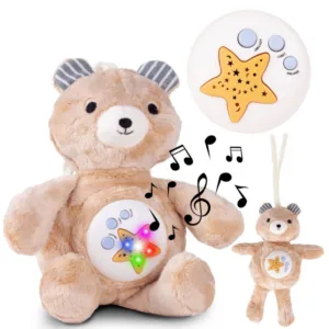 Ursulet muzical de plus cu proiector de stele 35 cm Teddy Bear