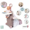 Valiza multifunctionala pentru papusi Smoby Baby Nurse 3 in 1