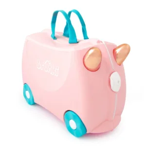 Valiza pentru copii Ride-On Flossi Flamingo Trunki