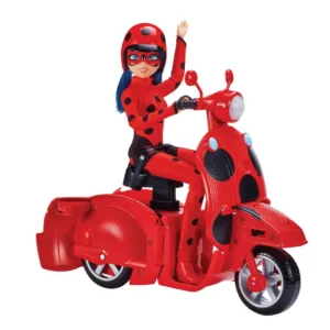 Vehicul 2 in 1 cu figurina Miraculous Buburuza
