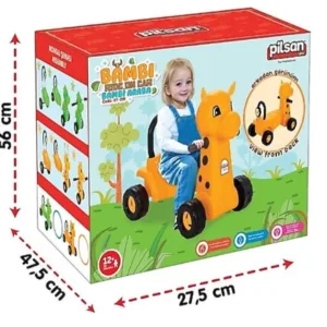 Vehicul Ride On fara pedale Pilsan Bambi cu spatar inalt