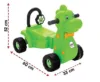 Vehicul Ride On fara pedale Pilsan Dino Green cu spatar inalt