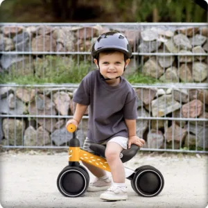Vehicul Ride On fara pedale Ricokids Cross Country Brown