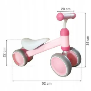 Vehicul copii fara pedale Ecotoys JM-118 roz