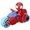 Vehicul cu figurina Hasbro Spidey and His Amazing Friends 10 cm