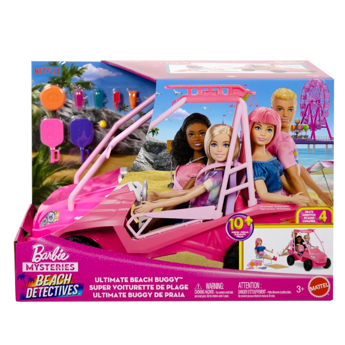 Vehicul de plaja Barbie Mysteries