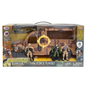 Vehicul militar si 4 figurine