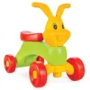 Vehicul ride on fara pedale pentru copii Pilsan Bunny Friends Green din plastic durabil