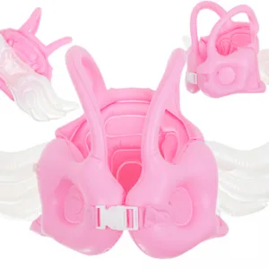 Vesta de inot gonflabila pentru copii Angel Wings Roz