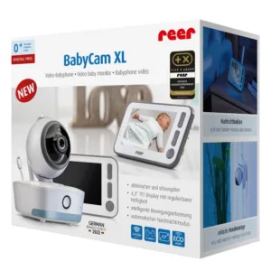 Video monitor digital pentru bebelusi cu camera rotativa si urmarire inteligenta a miscarii